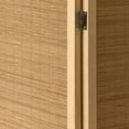 thumbnail image 5 of 3 Panel Bamboo Shade Roll Room Divider, Natural Brown- Saltoro Sherpi, 5 of 6
