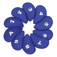 thumbnail image 3 of 10 fundas protectoras para cabezas de hierro de golf, regalos para golfistas, a prueba de polvo, de neopreno, fundas protectoras profesionales para Azul, 3 of 8