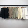 thumbnail image 4 of Pantalones cortos de tela finos especiales ESSENTIALS pantalones cortos suéter de doble línea de moda, 4 of 5