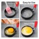 thumbnail image 4 of 4 Anillos para Huevos de 3,5 Pulgadas con de Silicona, Molde Redondo para Muffins, Molde para Panqueques para Acampar en Interiores, 4 of 5