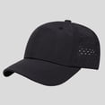 thumbnail image 4 of Spazoro Toddler Boys Girls Baseball Cap, Solid Adjustable Perforated Breathable Washed Cotton Hat for Summer Protection Black, 4 of 9