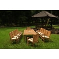 thumbnail image 4 of Grade-A Teak Dining Set: 12 Seater 13 Pc: 118" Double Extension Rectangle Table And 12 Wave Stacking Arm Chairs Outdoor Patio WholesaleTeak #WMDSWVt, 4 of 4