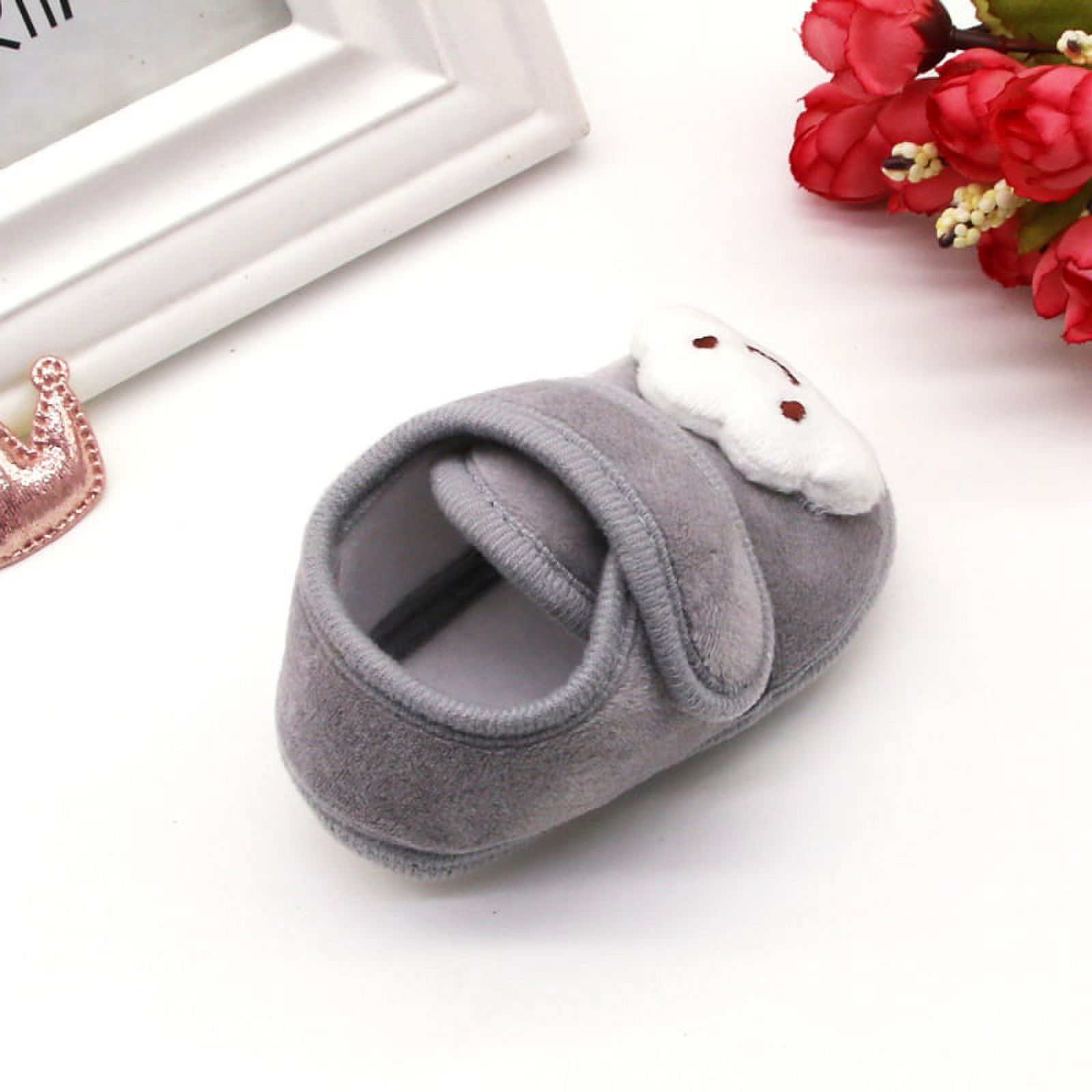 Infant Baby Boys Girls Slipper Soft Sole Non Skid Sneaker Moccasins Toddler First Walker Crib House Shoes - image 5 of 7