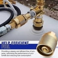 thumbnail image 5 of 2 Pack Forklift Connector Female 7141F, Propane Tank Adapter, 1-1/4Inch Inlet X 1/4Inch NPT Outlet with 4 Rubber O Rings, 5 of 5