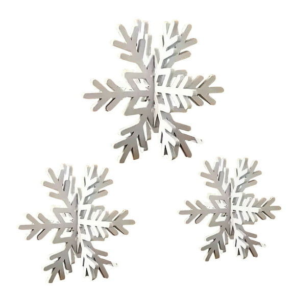 Christmas 3D Snowflake Foam Board Creative Desktop Decoration Set Perfect For Party And Holiday Ambiance