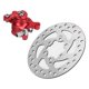 thumbnail image 2 of 4.7in Brake Disc Red Caliper Replacement for MBX10 MBX11 Moto Rear Mini Bike 47cc 49cc Pocket Bike, 2 of 5