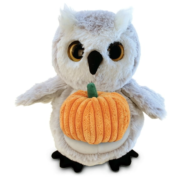DolliBu Super Soft Owl Stuffed Animal with Pumpkin Plush Decor - Pumpkin Plush Wildlife Animal for Fall, Halloween and Thanksgiving, Pumpkin Plush Toy for Baby, Kids, Adults - 8.5 Inches
