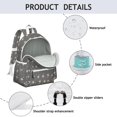thumbnail image 4 of Cute Pug Puppies Backpack for School,Cute School Bag,Schoolbag with Adjustable Shoulder Straps & Padded Back,13.4"x11"x4.7", 4 of 6
