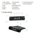 thumbnail image 4 of Sistema de monitoreo de presión de neumáticos de coche inalámbrico TPMS solar con 4 sensor Abanopi Monitoreo de presión de neumáticos, 4 of 5