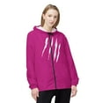 thumbnail image 3 of Effete Feline Claw Marks Scratch Windbreaker Jacket (AOP), 3 of 10