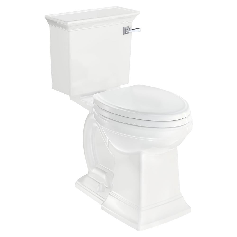 American Standard Traditional Slow-Close Round Front Luxury Toilet Seat with Everclean in White
