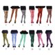 thumbnail image 3 of Medias de rayas multicolores para mujer Medias de Navidad Halloween Cosplay Pantimedias, 3 of 5