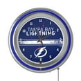 thumbnail image 6 of Tampa Bay Lightning Logo Retro Neon Analog Wall Clock with Pull Chain, 6 of 6