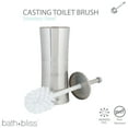 thumbnail image 3 of Bath Bliss Stainless Steel Toilet Brush and Holder in Two Tone, 3 of 6