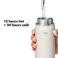 thumbnail image 4 of OXO Strive 24 oz. Insulated Wide Mouth Water Bottle with Straw Lid - Quartz, 4 of 9