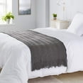thumbnail image 3 of Navy Throw Blanket Textured Solid Soft Sofa Couch Decorative Knitted Blanket, 60" x 80" Navy, 3 of 5