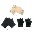 thumbnail image 3 of Sonducket Guante de gimnasio unisex, protección de articulaciones, adecuado para varios deportes, guante de escalada, guante de terapia guantes y mitones Negro+punto negro F, 3 of 6