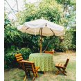 thumbnail image 2 of Vargottam Indoor/OutdoorRoundTablecloth 58 InchTablecloth With Umbrella Hole & Zip, Waterproof TableCloth, TableCovers For Backyard Table -Yellow & Teal Green, 2 of 7