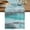 Aqua, Turquoise, Grey, variant on Table Runner 36 Inches Long, Navy Blue Ombre Decorative Table Runner for Party Wedding Home Decor, Vintage Shabby Blue Abstract Art Dresser Scarves for Bedroom Kitchen Tables Decor 13x36 Inch