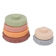 thumbnail image 3 of Stacking Nesting Ring Toy, Soft Building Circle Toy Sensory 6pcs Squeeze  For Bathroom, 3 of 8