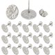 thumbnail image 1 of 50 piezas de aretes de acero inoxidable 304 con tuercas, aretes planos y redondos de metal., 1 of 7