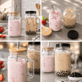 thumbnail image 5 of 32 Oz Glass Mason Drinking Jars with Handles, 2-Pack, 5 of 7