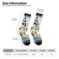 thumbnail image 2 of Masiiu Bluey Pattern Adult Crew Socks, Breathable Color-Block Mid-Calf Socks, Comfortable for Daily Wear and Sports, 2 of 6