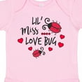 thumbnail image 4 of Inktastic Lil Miss Love Bug with Lady Bug and Hearts Girls Baby Bodysuit, 4 of 5