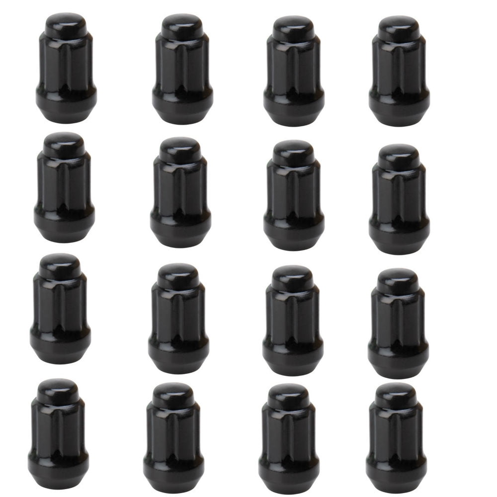 Tusk Tapered Spline Drive Lug Nut 12mm x 1.50mm Thread Pitch Black (16