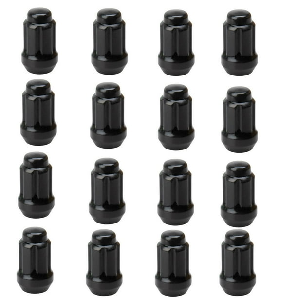 Tusk Tapered Spline Drive Lug Nut 12mm x 1.50mm Thread Pitch Black (16