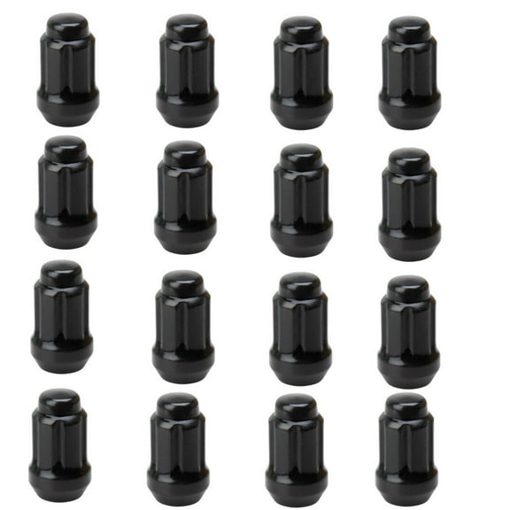 Tusk Tapered Spline Drive Lug Nut 12mm x 1.50mm Thread Pitch Black (16 Pack) for Honda Pioneer 500 2015-2018