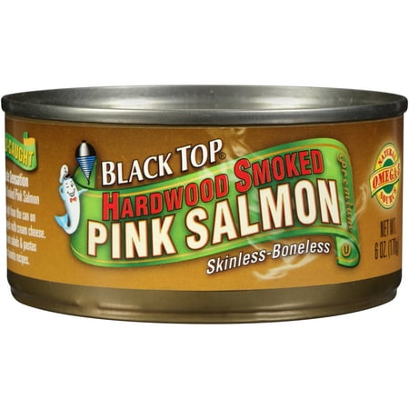 (2 Pack) Black Top Hardwood Smoked Pink Salmon, 6