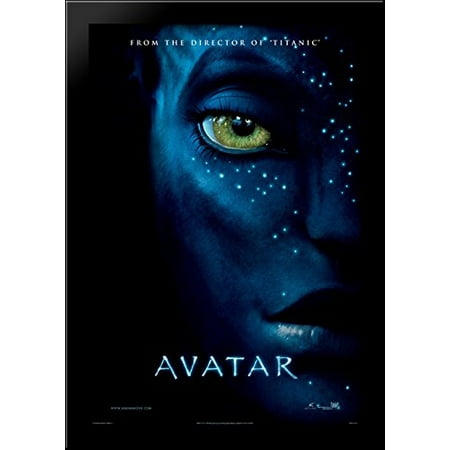 28x40 Poster - Avatar 28x40 Large Black Wood Framed Print Movie Poster Art