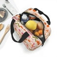thumbnail image 3 of KLL Cherries And Bows Print Insulated Lunch Bag Women, Reusable Cute Tote Lunch Box for Adult & Men, Leakproof Cooler Lunch Bags for Work Office Travel Picnic, 3 of 6