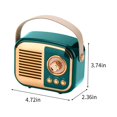 thumbnail image 3 of Puntoco Altavoz Bluetooth retro con inserción de tarjeta, carga USB, portabilidad inalámbrica, fabricación de regalos, mini estéreo portátil, 3 of 8
