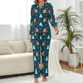 thumbnail image 2 of Top-kevin Women Long Sleeve Pajama Set Comfy Pjs Sets Hot Chocolate Mugs 2 Piece Lounge Set, 2 of 12