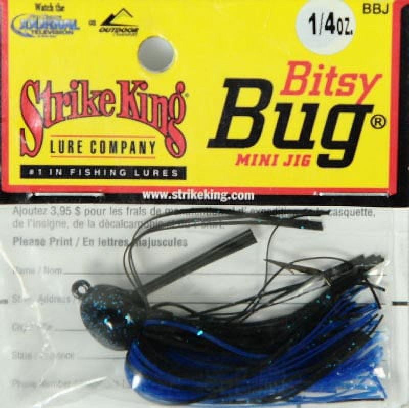 (2 pack) Strike King Bitsy Bug Mini Casting Jig - 1/4oz Camouflage Bass Lure