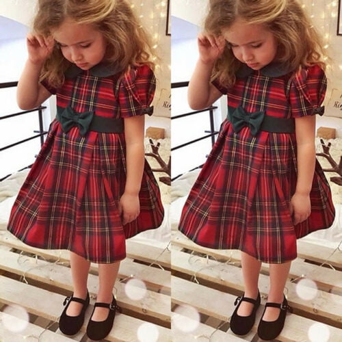 2t plaid christmas dress