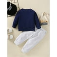 thumbnail image 3 of Gerichy Baby Boys Fall Winter Outfits, Baby Boy Outfits Toddler Baby Boy Girl Toddler Baby Boys Long Sleeve Cute CArtoon Animals Sweatshirt Blouse Tops Solid Trousers Pants Outfit Set 2PCS Clothes, 3 of 6