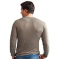 thumbnail image 2 of Playera Para Hombre De Manga Larga Tipo Henley Slim Fit Chili Beans Nogal Ropa de hombre T ECH, 2 of 2