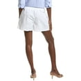 thumbnail image 3 of susana monaco womens  Poplin Pleated Smocked Short, m, White, 3 of 4