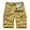 Khaki, variant on WREESH Men's Cargo Shorts Summer Fashion Solid Color Casual Shorts Multi-Pocket Cargo Shorts Outdoor Workout Shorts Black