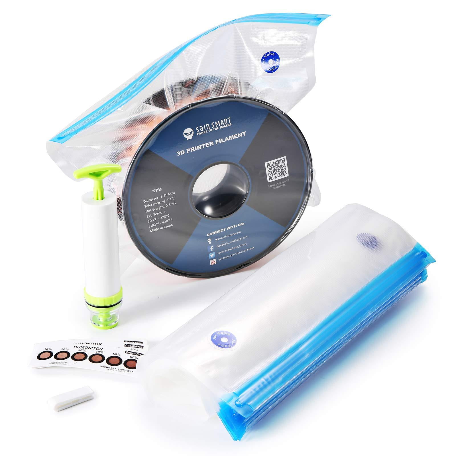 eVacuum 3D Printer Filament Storage Kit Vacuum Sealed Bags Vacuum