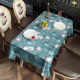 thumbnail image 2 of Blue Christmas Polar Bear Pattern Rectangle Tablecloth 60"x102",Waterproof Polyester Rectangle Table Cloth, Wipeable Spillproof Polyester Tablecloth for Dining, Camping, Indoor and Outdoor, 2 of 6