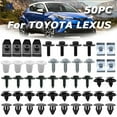thumbnail image 2 of 50Pcs Car Engine Cover Clips Bumper Fender Trim Screw Fasteners For Toyota Lexus, 2 of 5