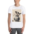 thumbnail image 4 of Basic Oversize Tees For WomenCat Loose Boyfriend Shirts Casual Blouse round neck, 4 of 5