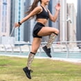 thumbnail image 6 of Lsque Colorful Chili Pattern Sport Compression Socks for Men & Women 15-20 mmHg Knee High Nurse Pregnant Running Medical and Travel Athletic, 6 of 6