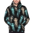 thumbnail image 4 of Hoodies for Men - Abstract Jellyfish Print Black Long Sleeve Comfrt Men'S Fashion Hoodies & Sweatshirts, Sweatshirts for Men Hoodies Pullover Clothing Clothes with Pouch, 4 of 7