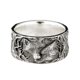 thumbnail image 1 of Anillo de aleación con patrón de lobo de estilo retro, anillo Universal para hombres y mujeres, joyería de mano ZefeiWu 8390605353307, 1 of 1