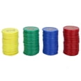 thumbnail image 3 of 2024，160pcs / Box Educational Figure Chips Family Activity Game Plastic Coins Rewards Tool, 3 of 5